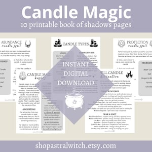 Candle Magic for Beginners | Printable Grimoire Pages