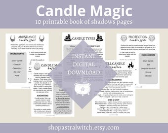 Candle Magic for Beginners | Printable Grimoire Pages