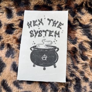 Hex The System Sew-On Punk Patch