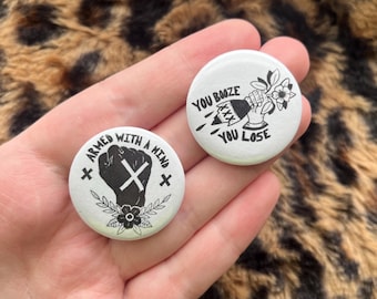 Straight Edge Button Set