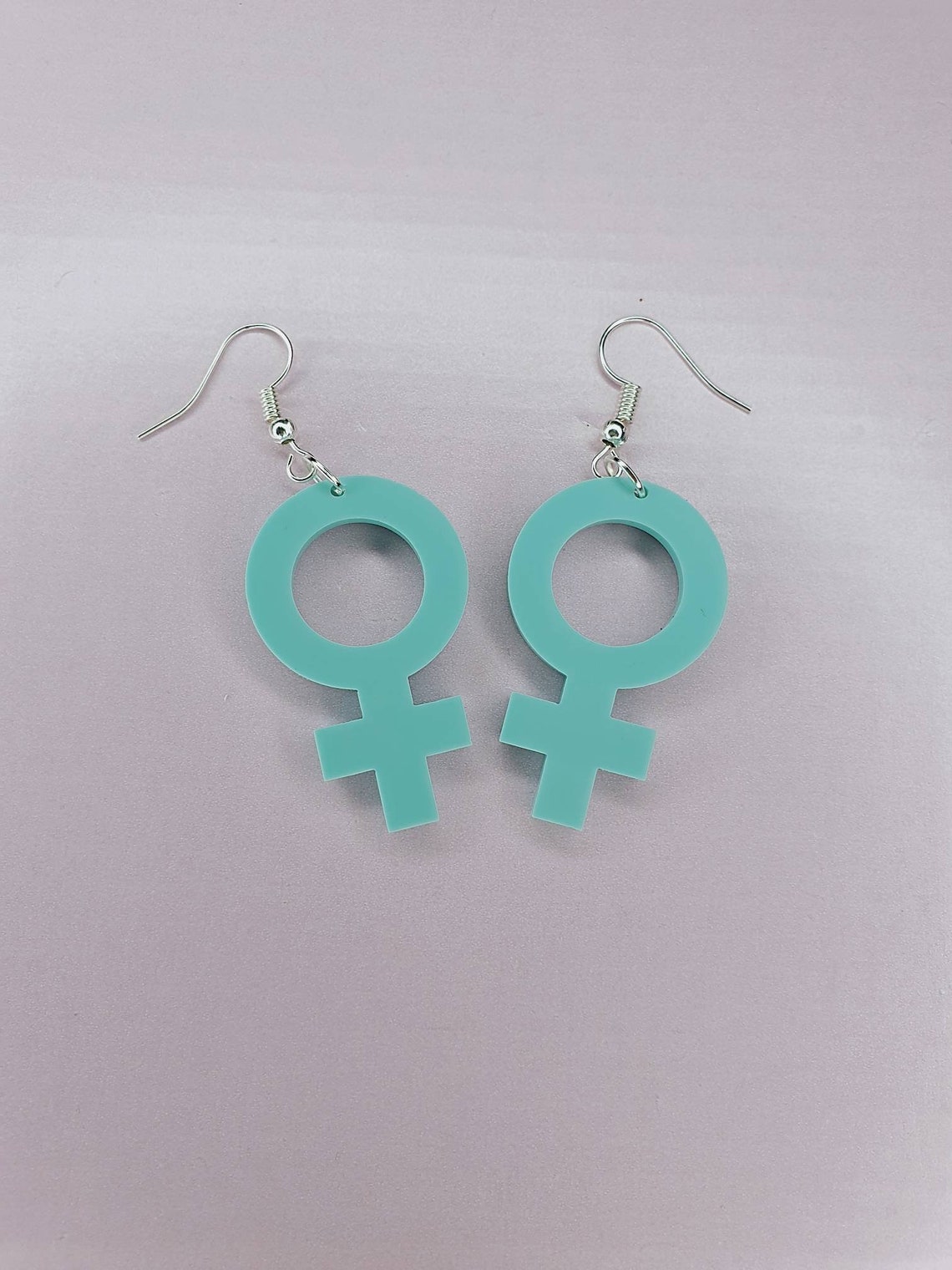 Female Symbol Earrings. Multiple Colours Available Acrylic Etsy