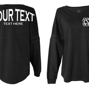 Custom Monogram Pom Pom Jersey Shirt Boxercraft Monogram Spirit Sorority Shirts Bridesmaid Pom Pom Jersey Decal Included