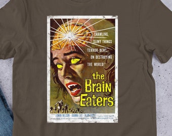 The Brain Eaters, Retro Movie Art Shirt, Cult Classic Tee, Sci-Fi Art, Vintage Graphic Tee