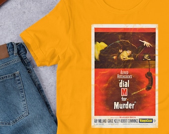 Dial M for Murder by Alfred Hitchcock, Retro 50ies Movie Art Shirt, Classic Tee, Thriller Art, Vintage Graphic Tee