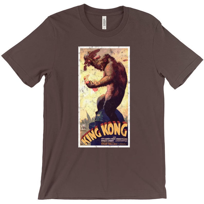 King Kong Retro Movie Art Shirt Cult Classic Tee SciFi Etsy