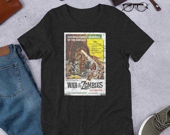 War of the Zombies, Retro Movie Art Shirt, Cult Classic Tee, Sci-Fi Art, Vintage Graphic Tee, Horror Movie