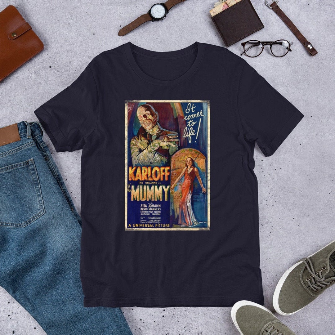 The Mummy Boris Karloff Retro Movie Art Shirt Cult Classic - Etsy