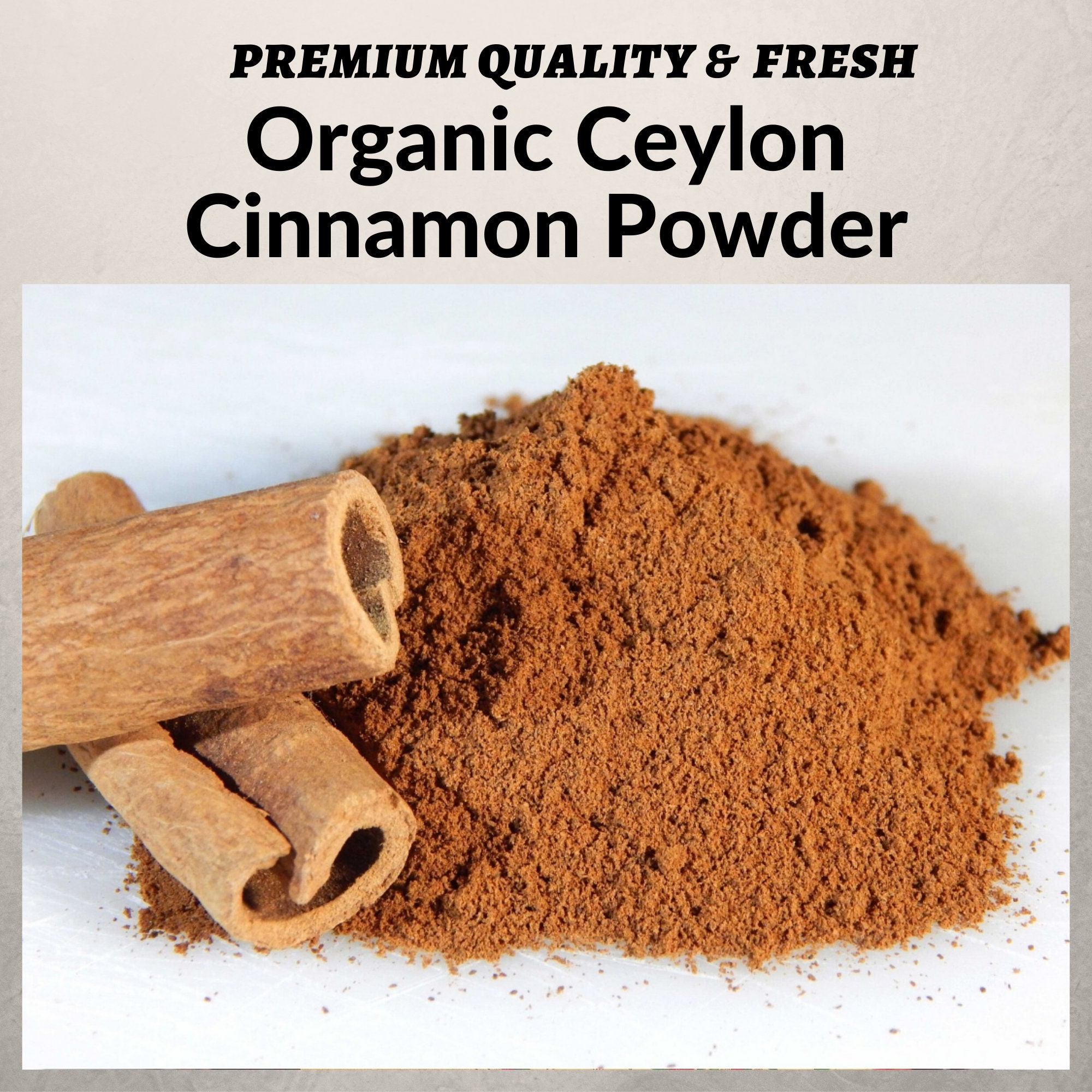 Premium Quality Organic Ceylon Cinnamon Powder Best Organic Etsy UK