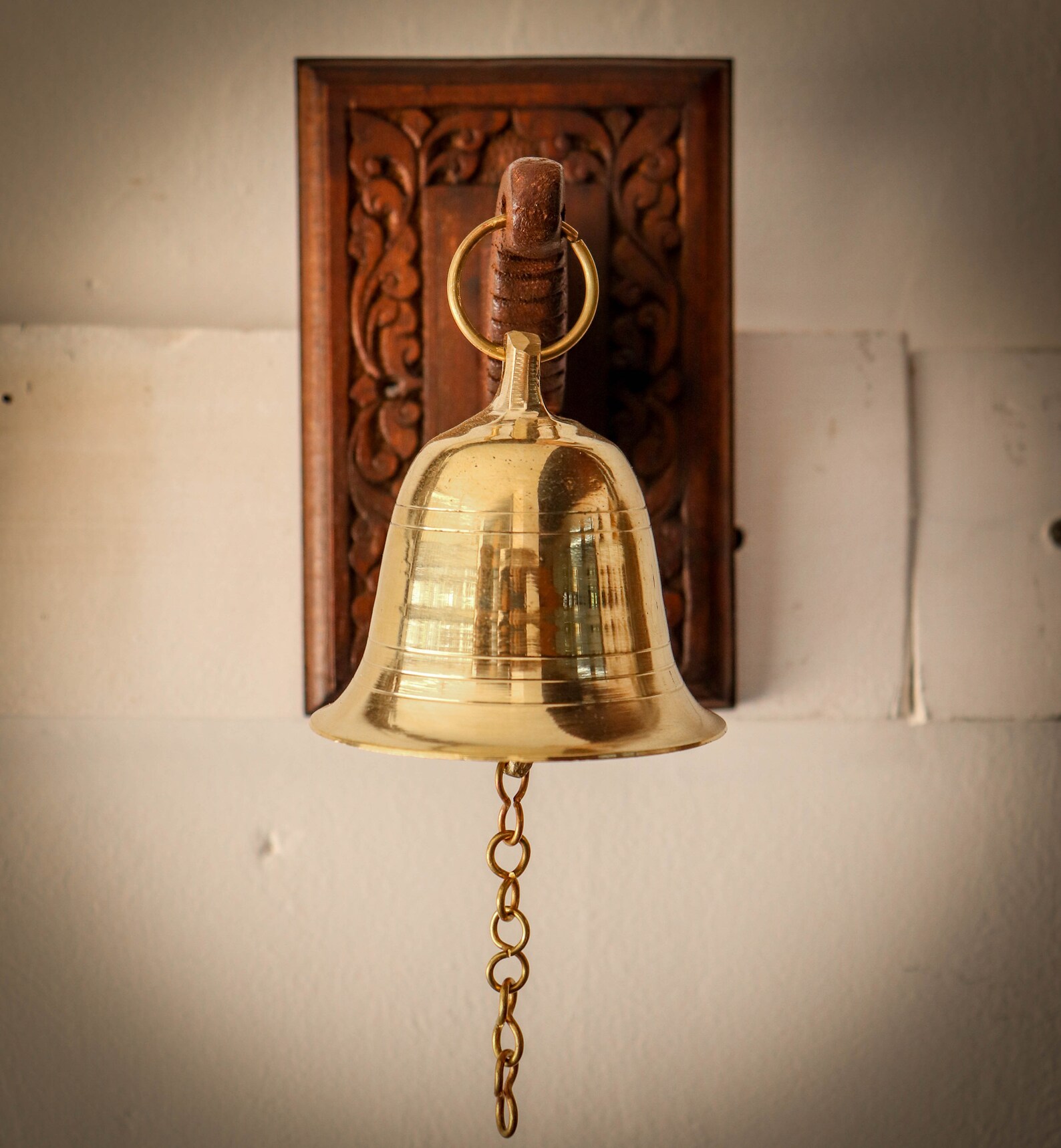 Vintage Brass Door Bell Hanging Decorative Door Bell Brass Etsy