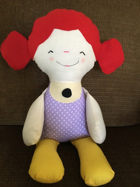 red head rag doll