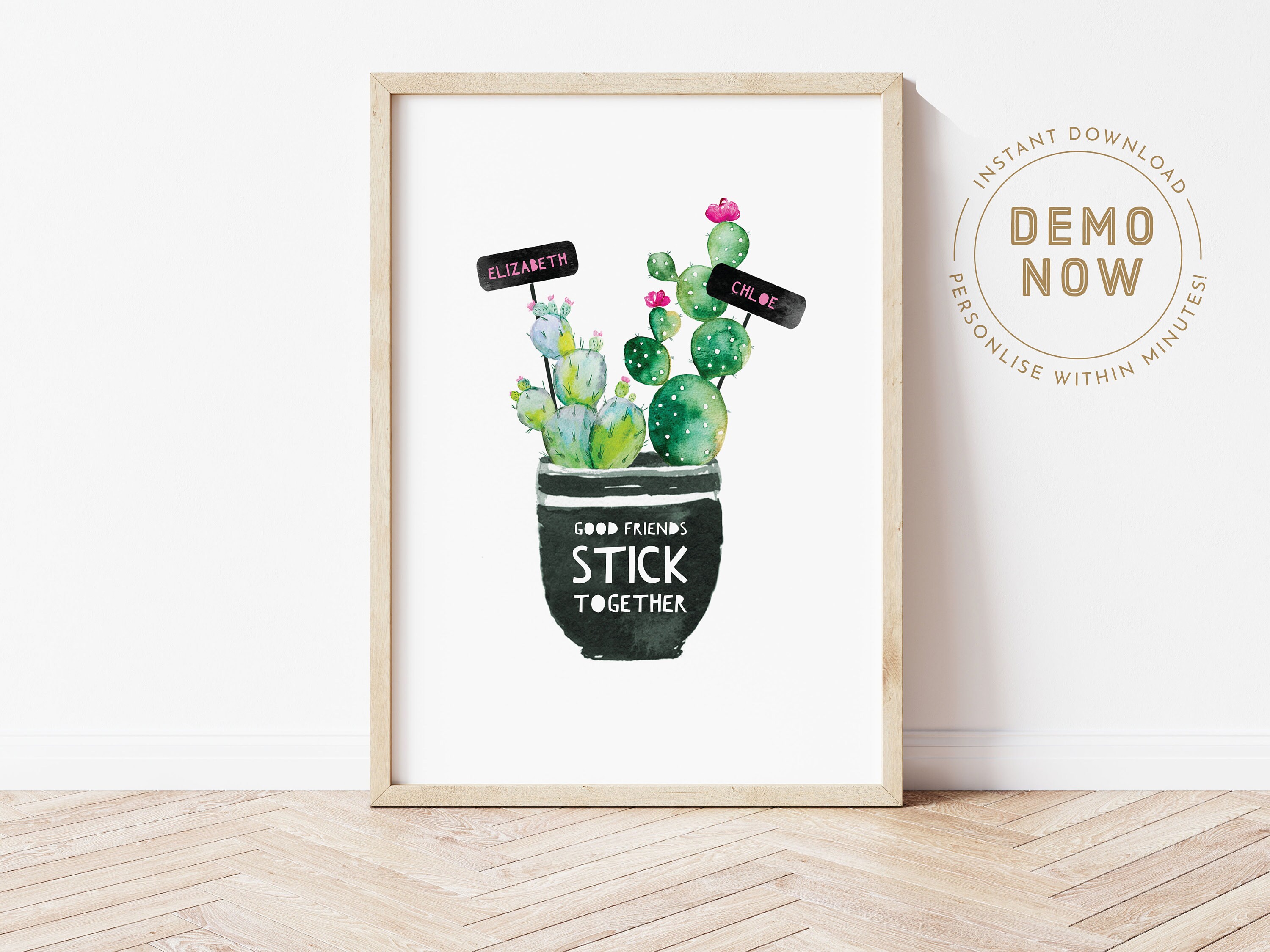 Best Friends Cactus - Etsy