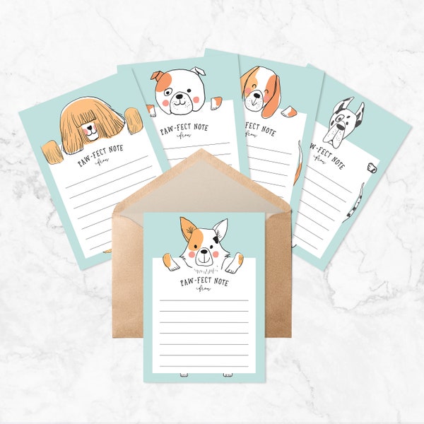 letter writing paper australia Dog Stationery, Dog Writing Paper, Cute Dog Puppy writing paper, printable dog letter paper, set of five dogs, kids digital writing paper