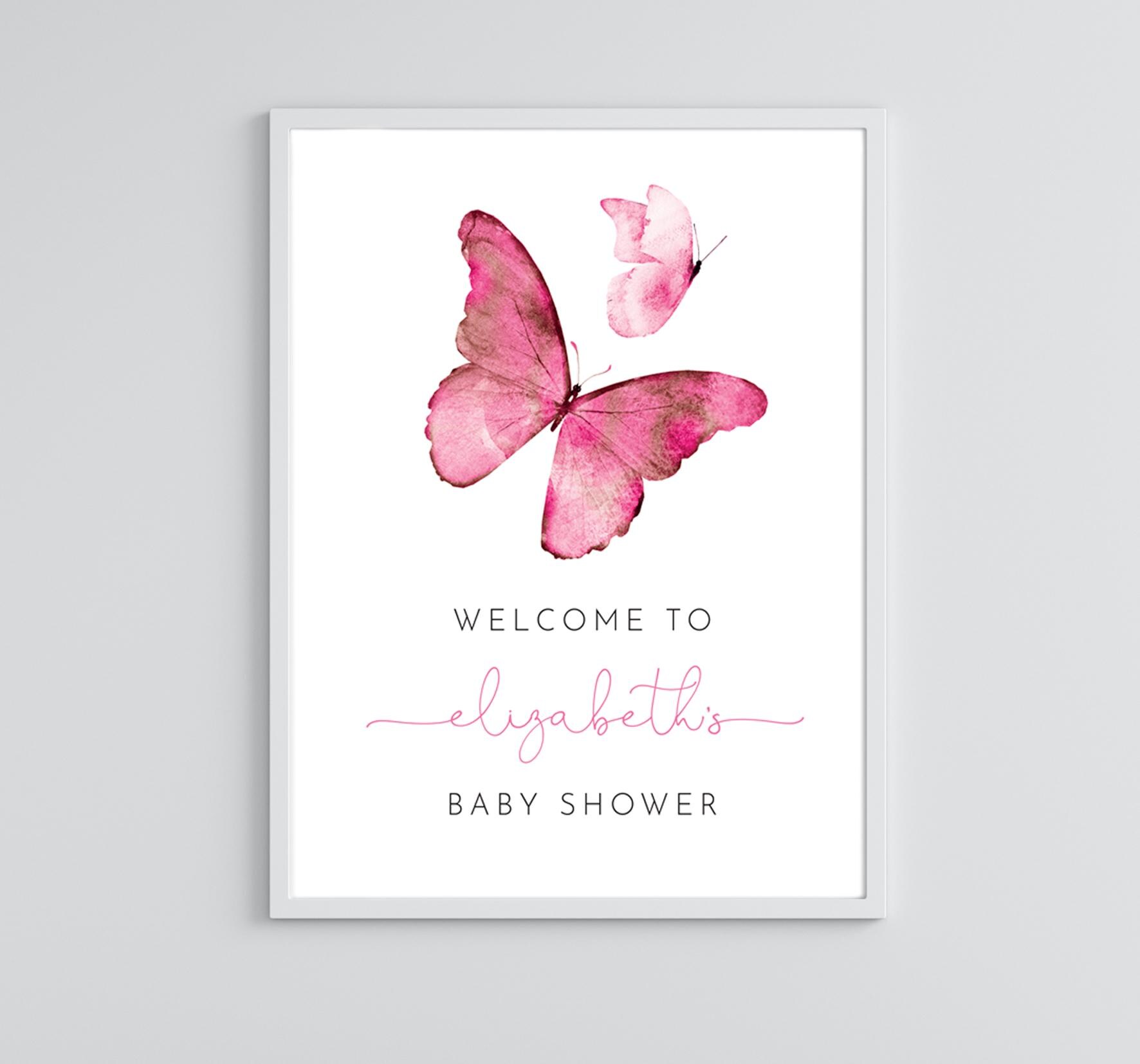 Gooji – 20 Biglietti Di Ringraziamento A Forma Di Farfalla Viola Con Buste Autoadesive – Compleanno E Baby Shower
