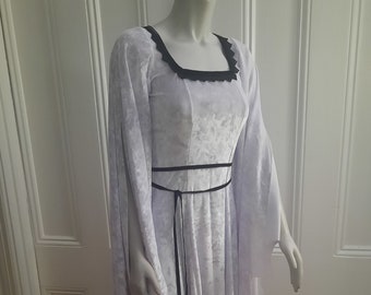White Crushed Velvet  Inspired Gown
