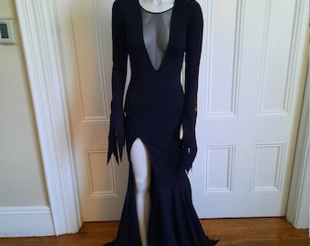 Morticia addams costume online etsy