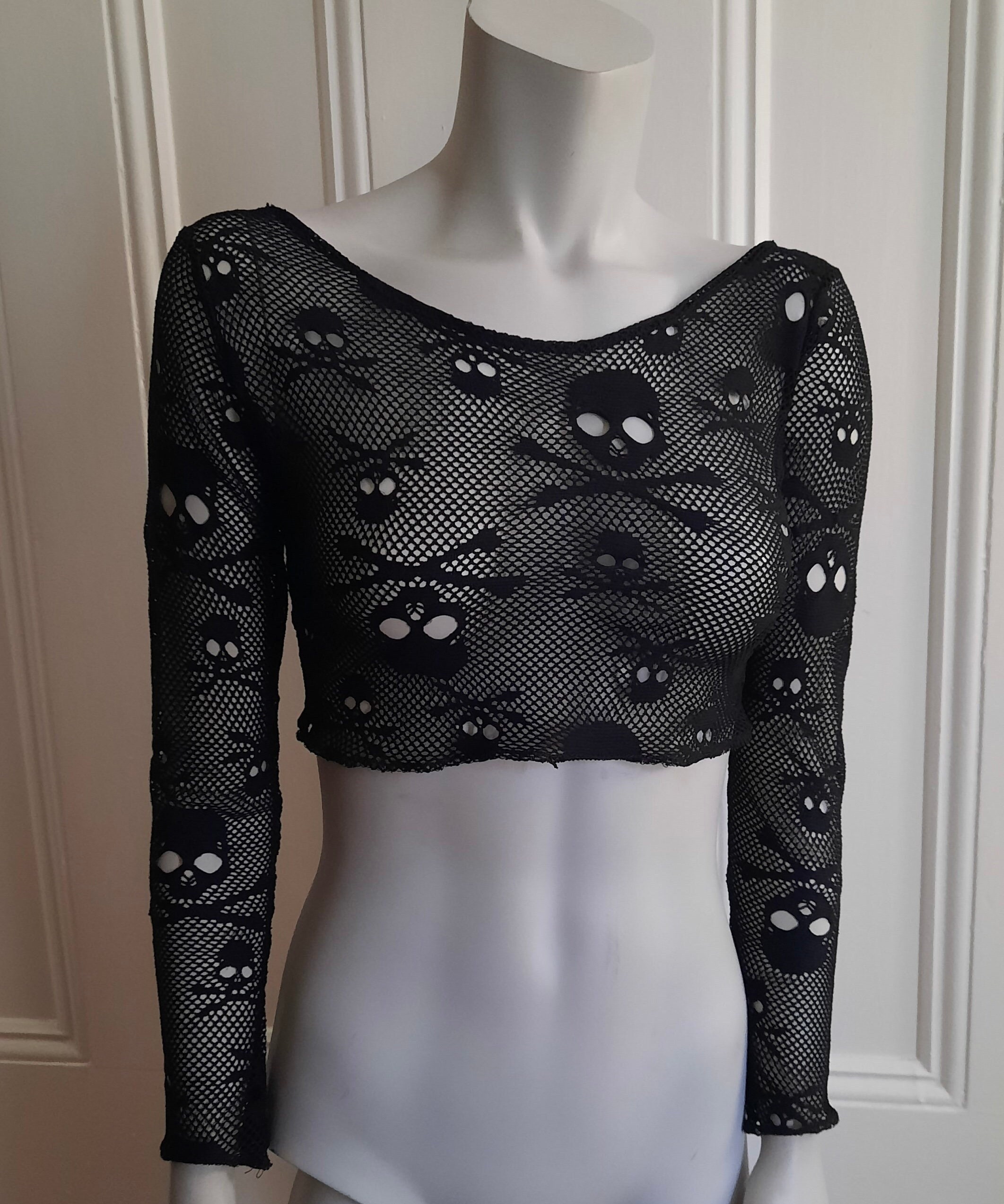 90s fishnet top
