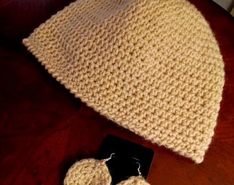 Beanie Set ( Ivory Cream