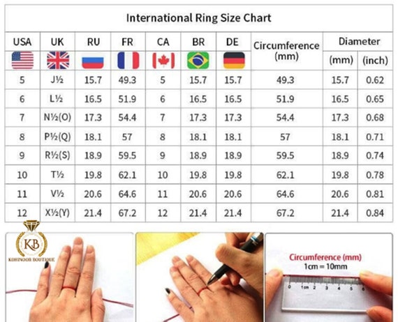 A Guide to Ring Sizes – Uneak Boutique