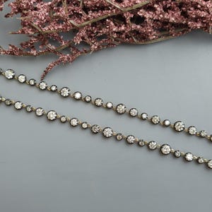 Georgian cut down set moissanite tennis necklace