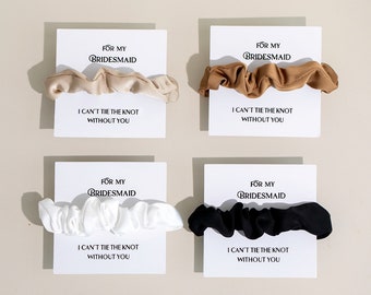 Bridesmaid scrunchies Hair Tie | Hair accessories| Hairband Bridesmaid gift