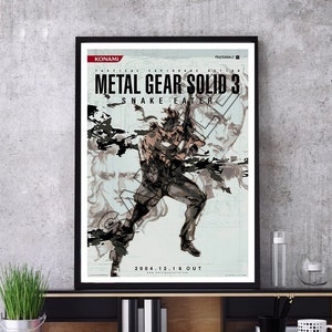 Replica Metal Gear Solid Release Poster / Birthday / Gaming / Christmas / MGS / MGS3