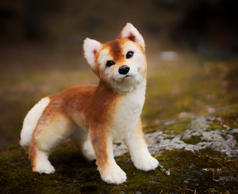 Shiba inu Welpen Stofftier ausgestopfte Hund realistische Etsy