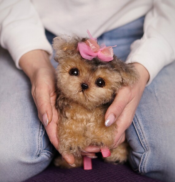 Realistischer Yorkie-Hund Stofftiere Hunde Handgefertigt Welpe Lebensechte Neu Realistischer Yorkie-Hund Stofftiere Hunde Handgefertigt Welpe Lebensechte Neu