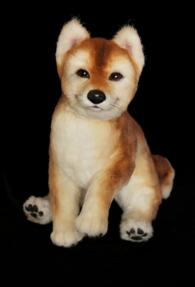 Shiba inu Welpen Stofftier ausgestopfte Hund realistische Etsy