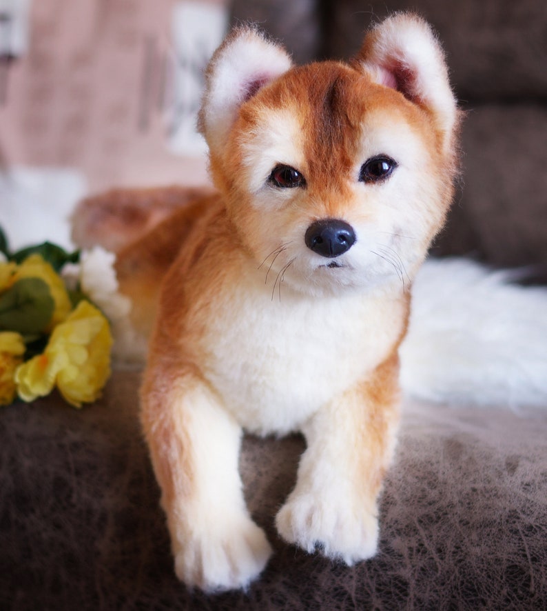 Shiba inu Welpen Stofftier ausgestopfte Hund realistische Etsy