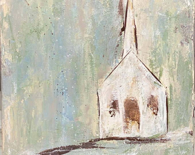 Grace” original painting, acrylic with palette knife.