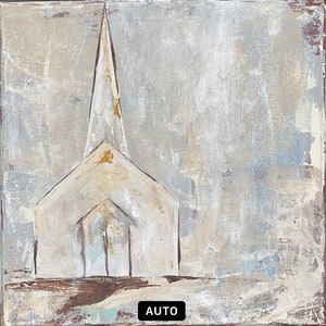 RISEN original painting 14”x14”x5/8” acrylic on stretched canvas, abstract