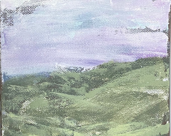 Take Me Away. ORIGINAL PAINTING Acrylic on canvas 6”x6x1.5”