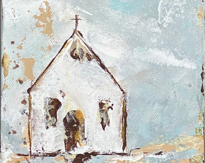 Oh Why NotTonight?” Original painting, 6”x6” extra deep canvas