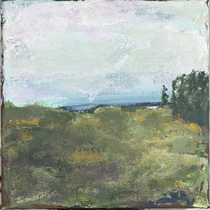 Beautiful. ORIGINAL PAINTING Acrylic on canvas, brush and palette knife. 6”x6”x1/2”