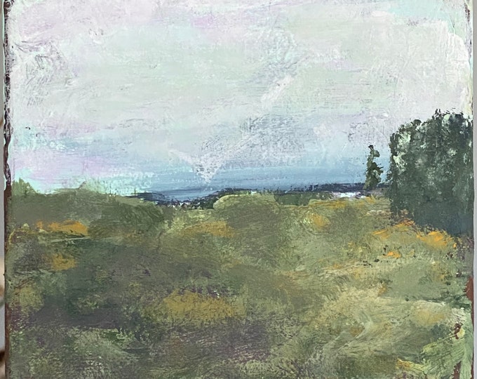 Original Landscape Painting: Acrylic on Canvas (6x6)