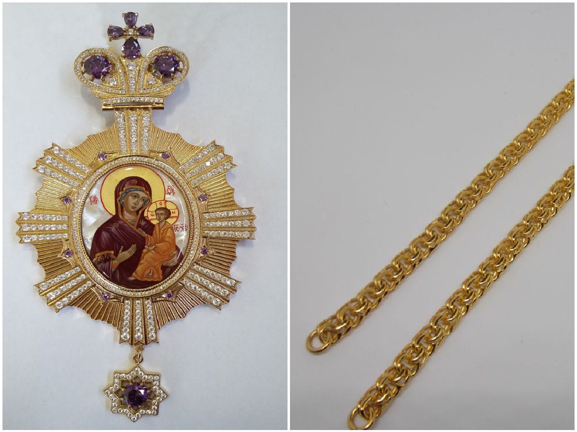 Orthodox Bishop Engolpion panagia. Religious Gift for the - Etsy