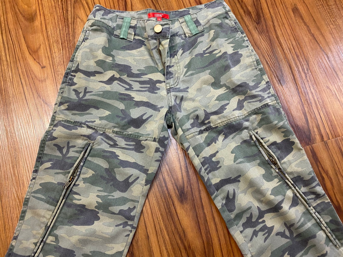90s Y2K Camo Cargo Pants | Etsy
