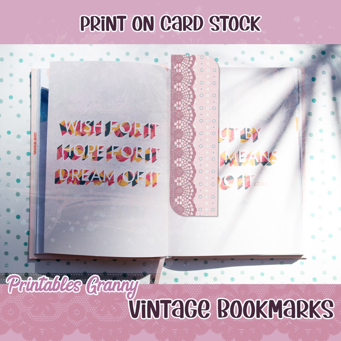 Pink Vintage Bookmarks Printable Women - Etsy
