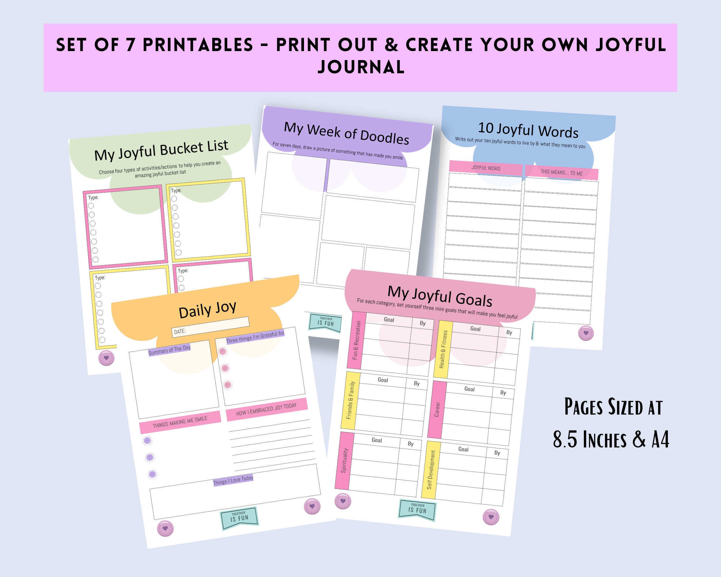 Joyful Journal Happiness Choose Joy Printable PDF Journal Prompts - Etsy