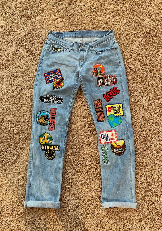 Holy cuffed skater jeans blessed by me Cello... - Depop