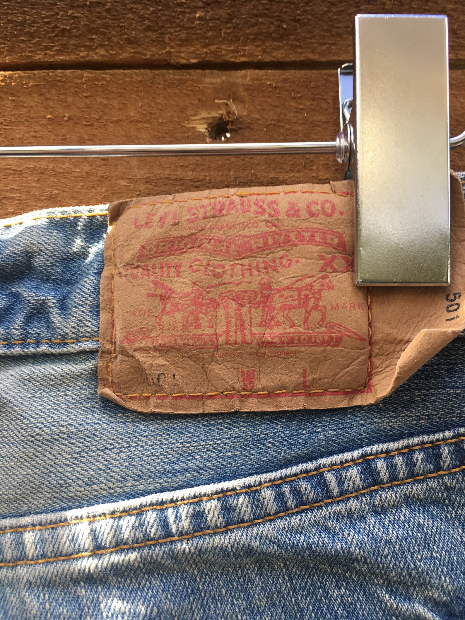 Vintage Levi's 501 Jeans Upcycled Levi's Button Fly Vintage Patched ...