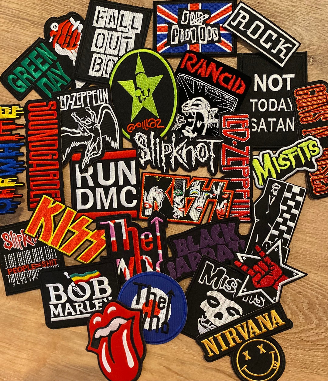 Rock and Roll Patches Heavy Metal Hard Rock Bands Embroidered Patch Sew on Concert Etsy
