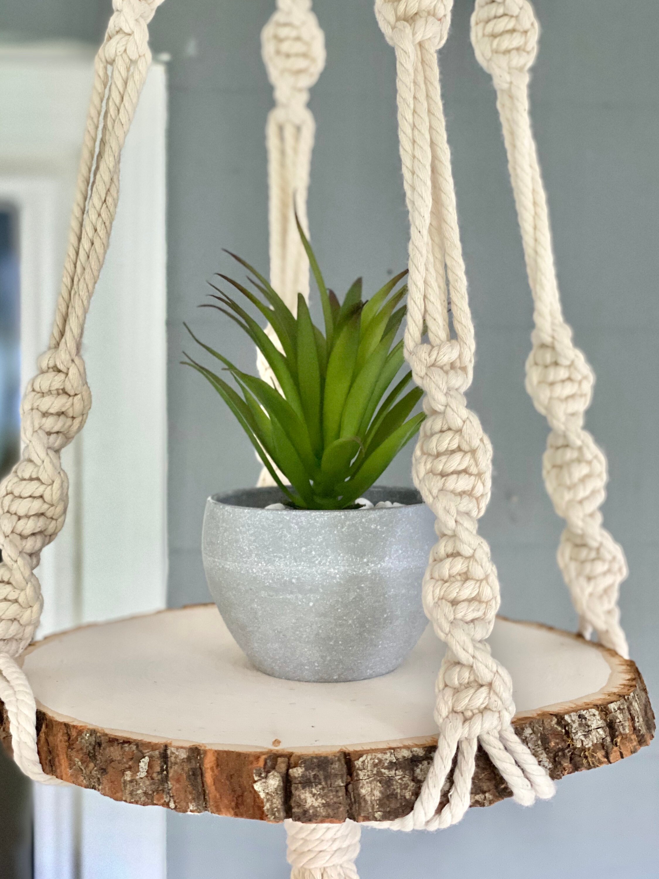 Maceta Colgante Macramé Kit 2 Maceteros Colgantes De Macramé - Decoración  Boho Para Plantas Maceteros Colgantes Macramé, image size:2250x3000