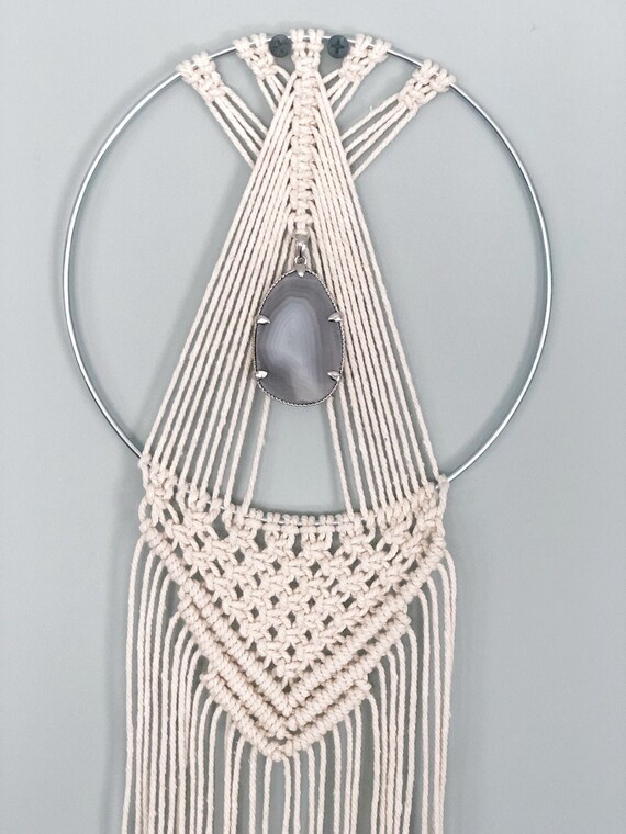 Macrame Hoop Wall Hanging Etsy