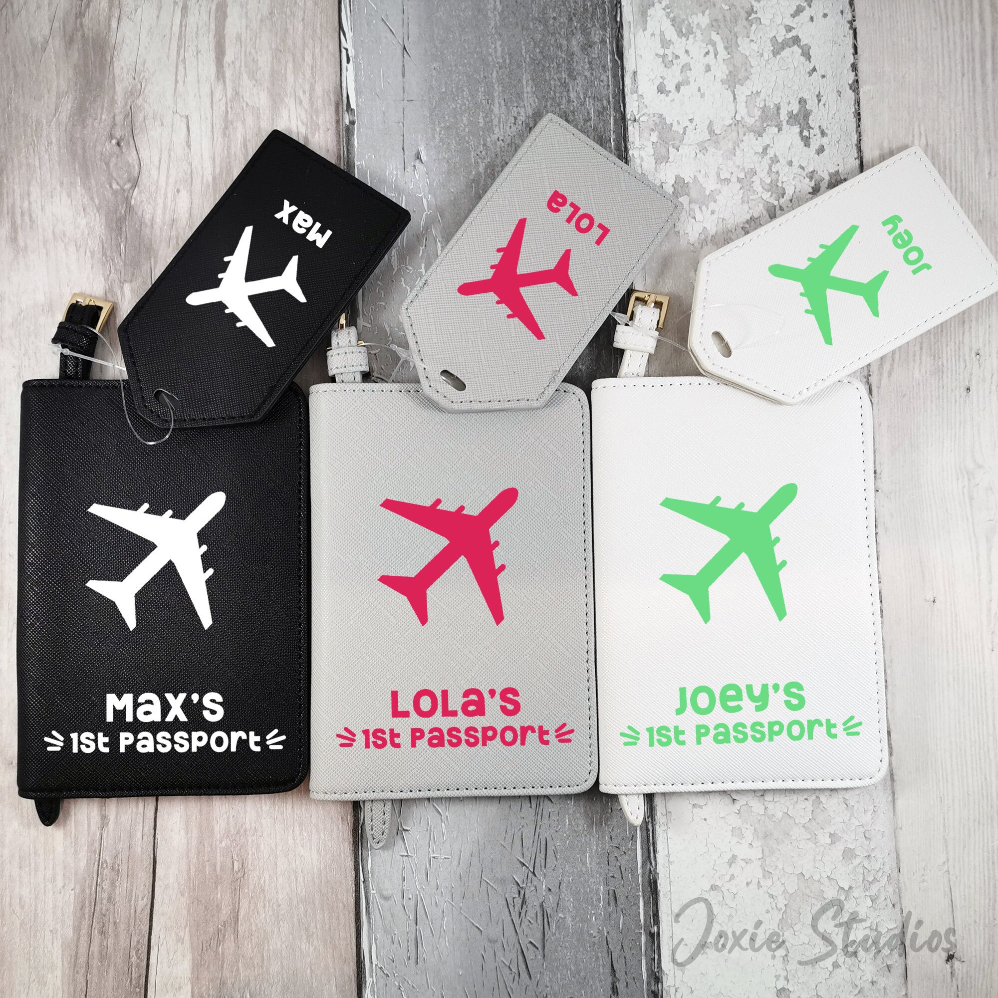 Personalised passport holder and luggage tag custom name Etsy