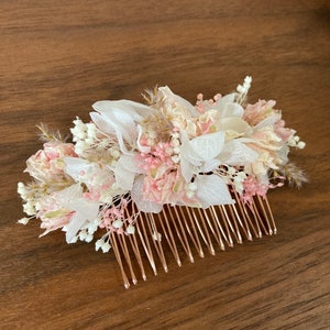 "Ouessant" dried flower comb and buttonhole