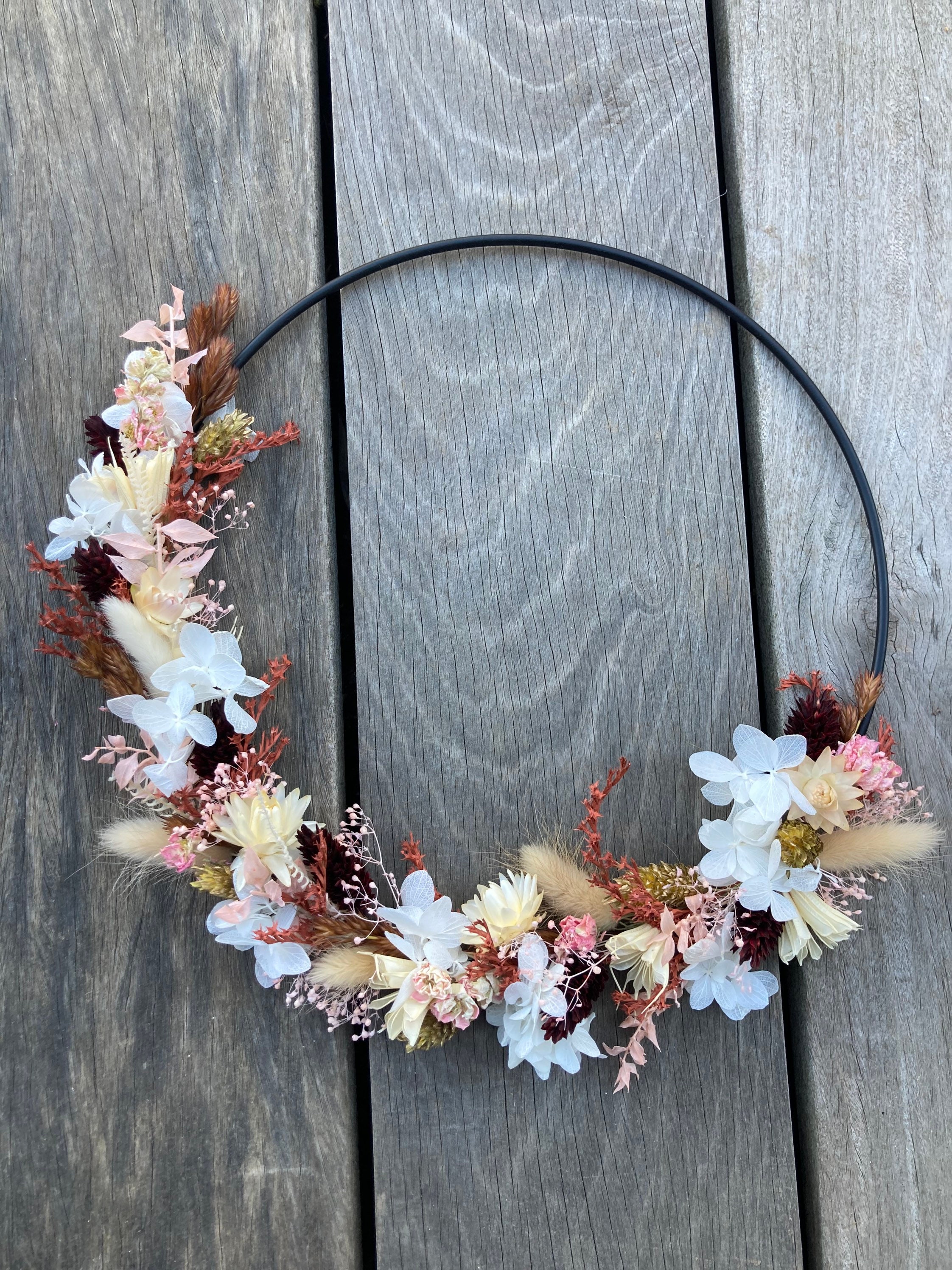 Couronne Murale de Fleurs Séchées Barfleur