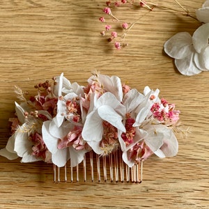 “Ouessant” dried flower comb and buttonhole