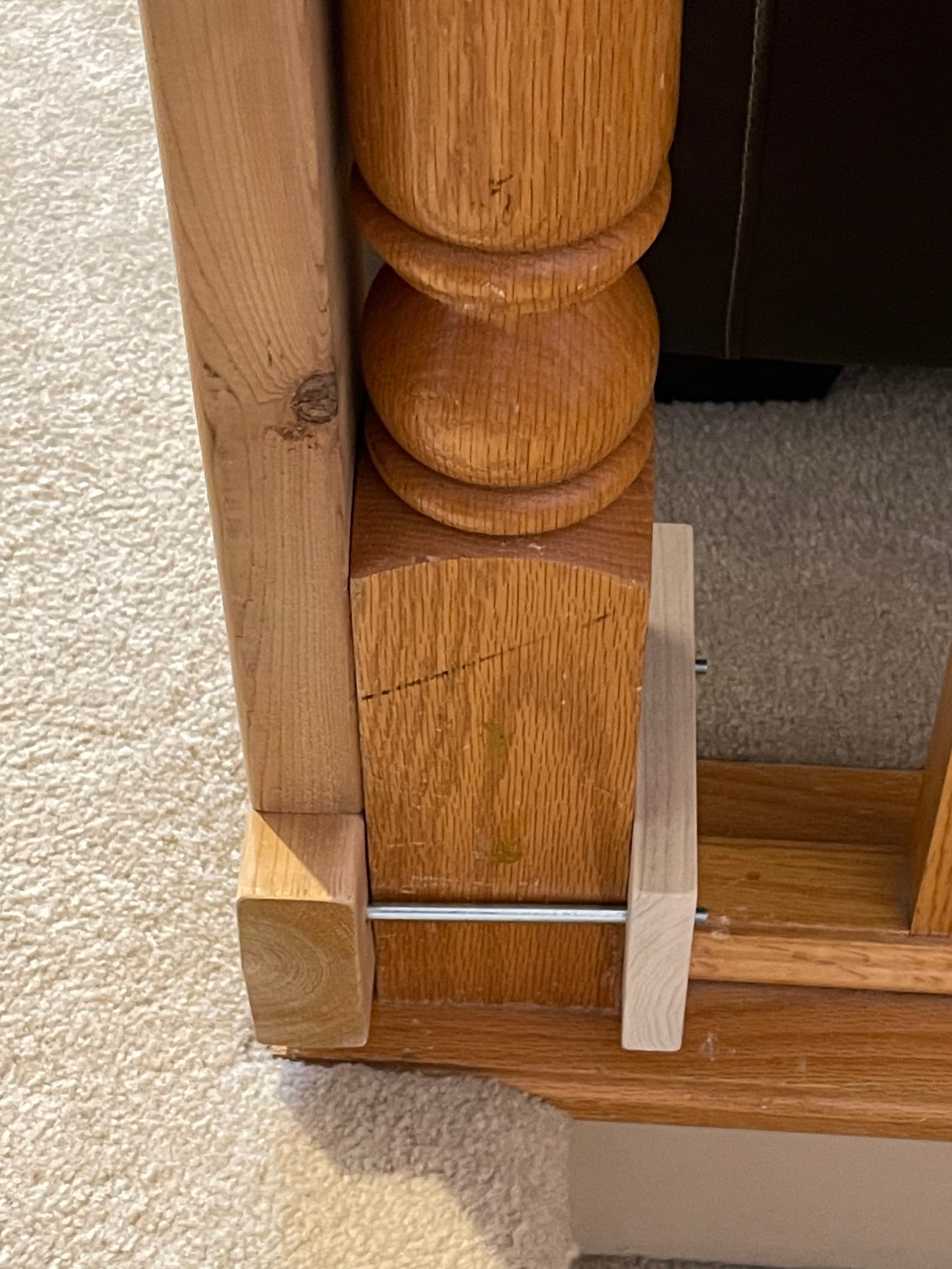 Newel Post Mounting Kit Choose Bolt Length Etsy