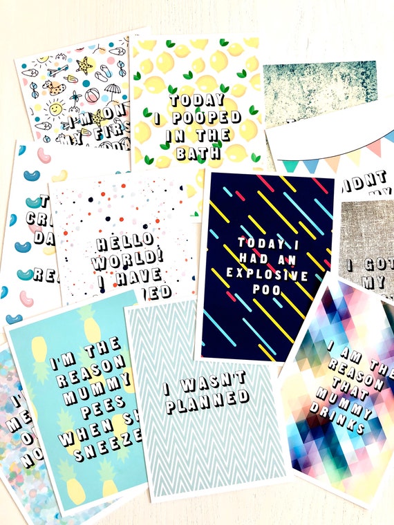 baby milestone cards etsy